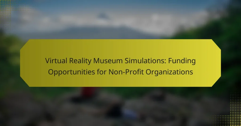 Virtual Reality Museum Simulations: Funding Opportunities for Non-Profit Organizations